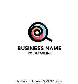 colorful Lollipop isolated logo design