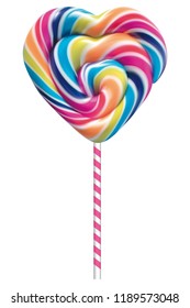 Colorful lollipop on white. Vector EPS-10