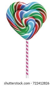 Colorful lollipop on white. Vector EPS-10