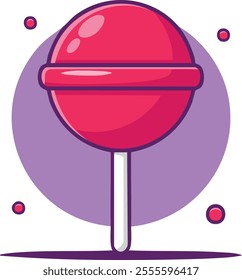 Colorful Lollipop Vector Illustration – Sweet Candy 