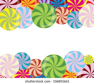 Colorful lollipops/Vector illustration