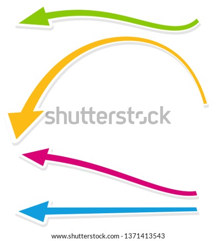 Colorful long arrows