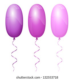 Colorful long ballons