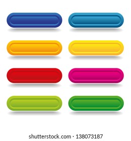 Colorful long button