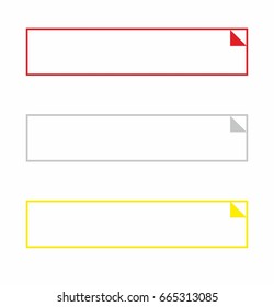 Colorful long round line buttons vector
