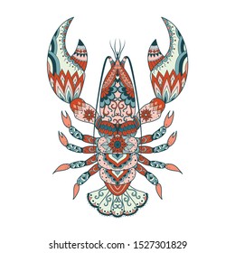 Colorful lopster for design element. Vector illustration