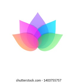 colorful lotus design vector illustration