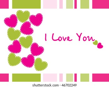 colorful love background cards illustration