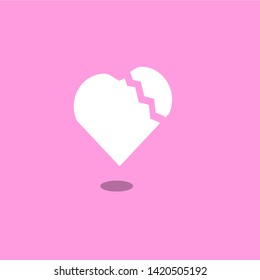 Colorful love background pink, blue vector icon