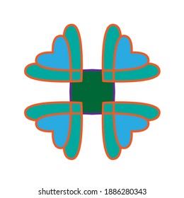 bunter Liebessymbol, Vektorgrafik