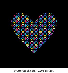 Colorful love logo design vector