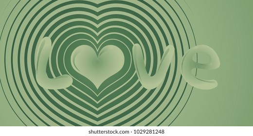 Colorful love message