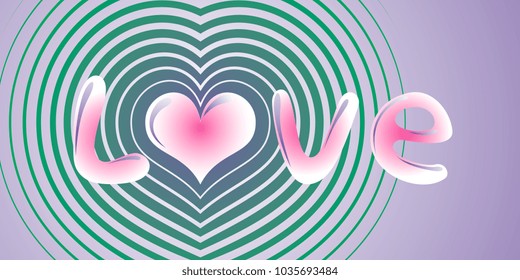 Colorful love message