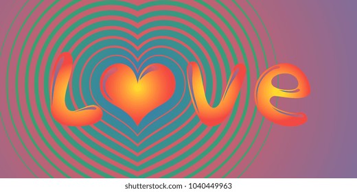 colorful love message