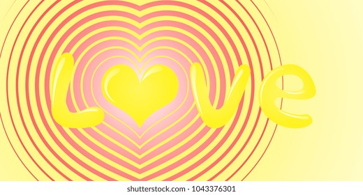 colorful love message