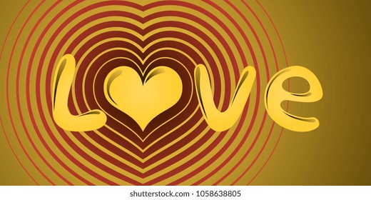 colorful love message