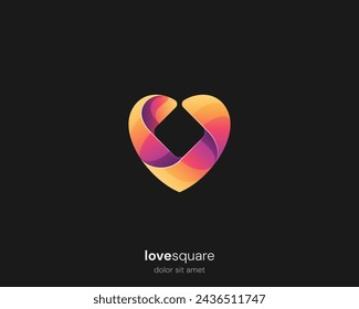 square logo gradient Colorful