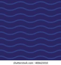 Colorful Love Valentin's Day Waves Lines Seamless Background. Vector illustration