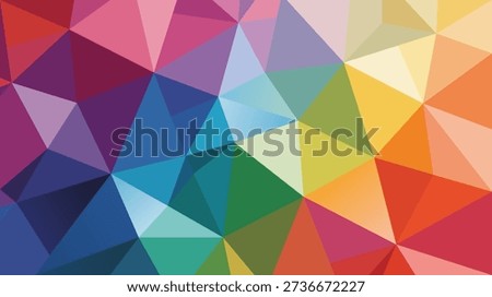 Colorful low poly abstract geometric background