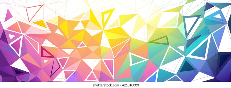 Colorful Low Poly Background