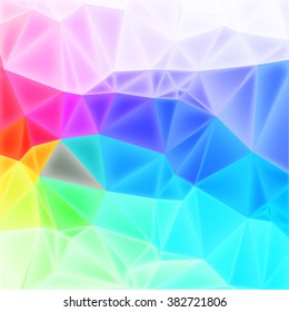  colorful low poly background with triangles, vector EPS10 with mesh