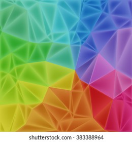  colorful low poly background with triangles, vector EPS10 with mesh