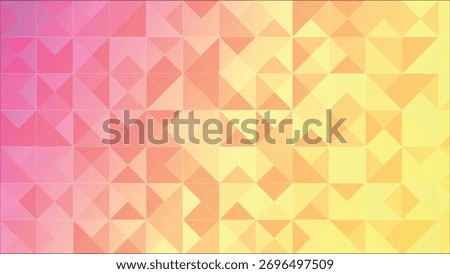 Colorful Low Poly Geometric Gradient Background. Modern Polygon Triangle Pattern.  Abstract Origami Style 3D Mosaic Design for Web, Branding and Creative Projects.