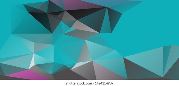 Colorful low poly surface. Abstract polygonal mosaic background consisting of triangles of different sizes and colors. Modern geometrical backdrop. The image format is suitable for printing on a mug.
