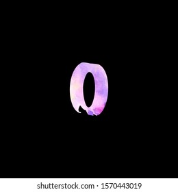 Colorful Lowercase Letter o logo icon. Design concept abstract watercolor splash  with  letter logo icon for initial, business identity, banner text and more brand design.