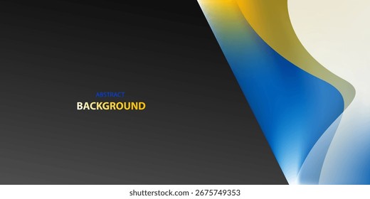 Fundo abstrato de luxo colorido com linhas de onda suave gradiente. Design vetorial moderno