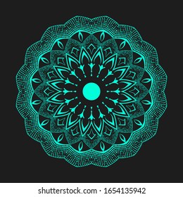 Colorful Luxury Arabesque islamic pattern mandala background