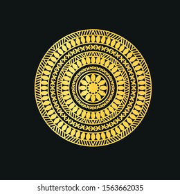 colorful luxury mandala pattern designer eps file 