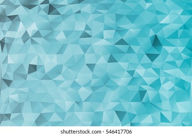 Colorful magic pattern. Mosaic blue design templates. Marine abstract vector geometric triangle texture background for business card and web backdrop.