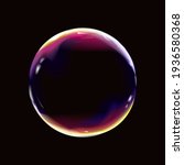 Colorful magical fantasy dreamy bubble black background childhood realistic play