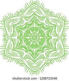 Colorful majestic geometric mandala
