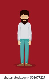 Colorful man cartoon design