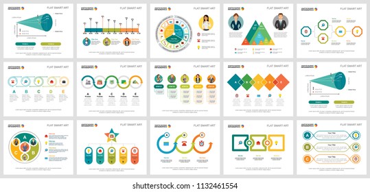 Colorful Management Consulting Concept Infographic Charts Stock Vector ...