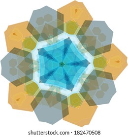 colorful mandala abstract element