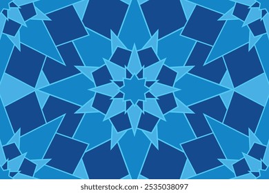 Diseño de patrón abstracto de mandala colorido