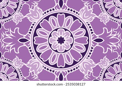 Projeto de padrão abstrato mandala colorido