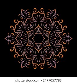 colorful mandala art for design vintage decoration,book cover,motif,Ethnic 
design,logo,background,flyer,poster,banner,brochure,ornament