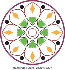Colorful Mandala Art for Digital and Print