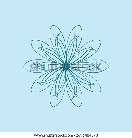 Colorful Mandala Art illustrator template