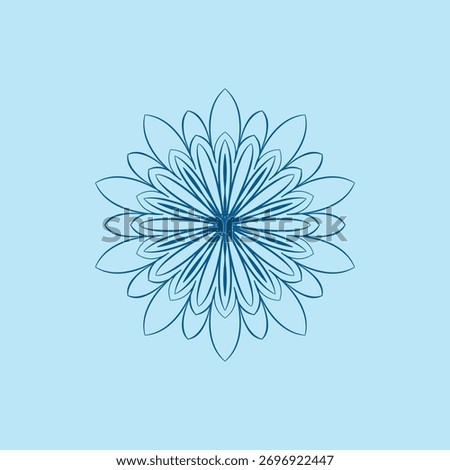 Colorful Mandala Art illustrator template