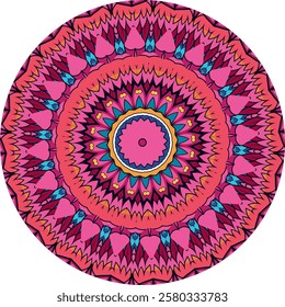 Colorful Mandala Artwork for Mindful Meditation