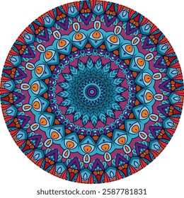 Colorful Mandala Artwork for Mindful Meditation