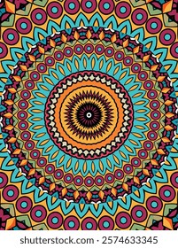 Colorful Mandala Artwork for Relaxation and Home Decor