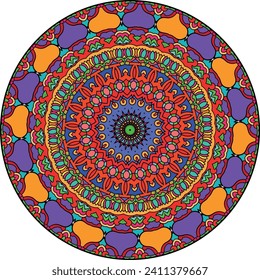 Colorful Mandala Background Artistry Design