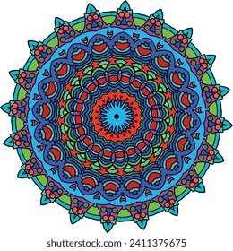 Colorful Mandala Background Artistry Design