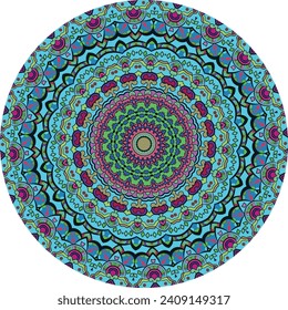 A Colorful Mandala Background for Calm Reflection